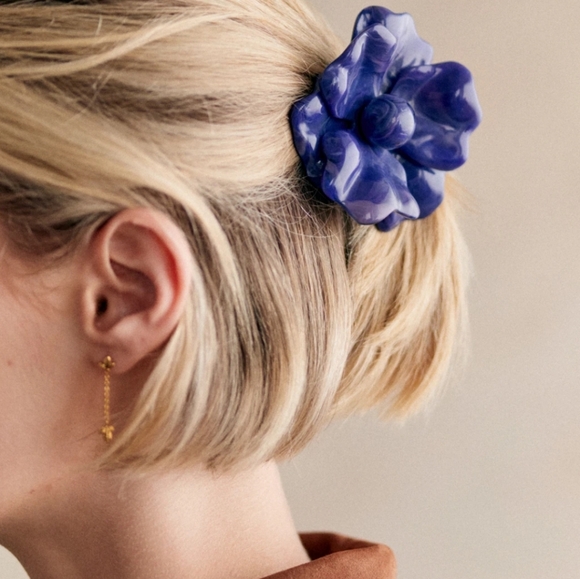 Nwt! Sezane Kiana Resin Hair Accessory In Lavender
